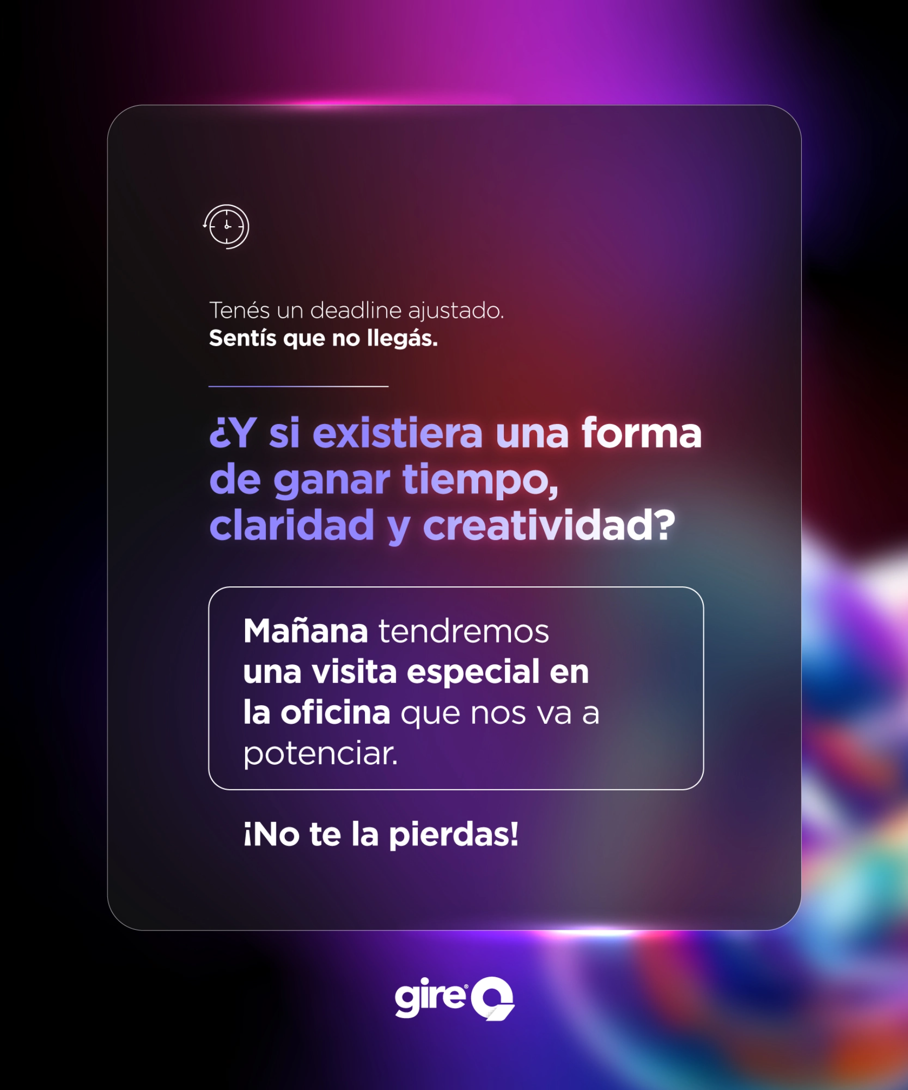 Activación presencial PotencIA — cabina interactiva en oficina GIRE